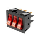 66890 Выключатель 3-ех клавишный с индикацией, 250V