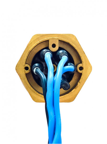 Блок ТЭН NM 6000W 220/400V, нержавейка, G1,5 (48мм),  L-430мм