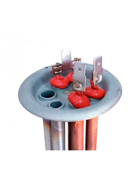 ТЭН RF 2000W/220V (700+1300), TS+, медный, верт. нерж. патрубки