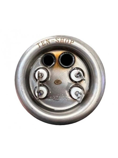 ТЭН RF 2000W/220V (700+1300), РОСС, медный, верт. нерж. патрубки