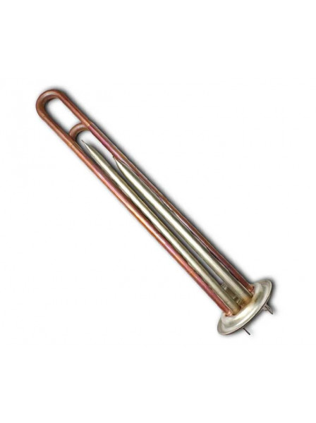 ТЭН RF 2000W/220V (700+1300), TS, медный, верт. нерж. патрубки