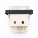 C6053PLNAB_white Выключатель клавишный, белый, с зеленой линзой для Ballu, Electrolux и др.