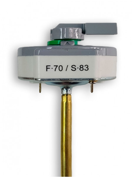 Термостат стержневой с термозащитой TBS 16A 250V F.70/S.83