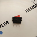 66154 Выключатель одноклавишный 15А/250V, узкий