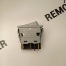 C6003PL  Выключатель двухклавишный зеленая линза, серый корпус