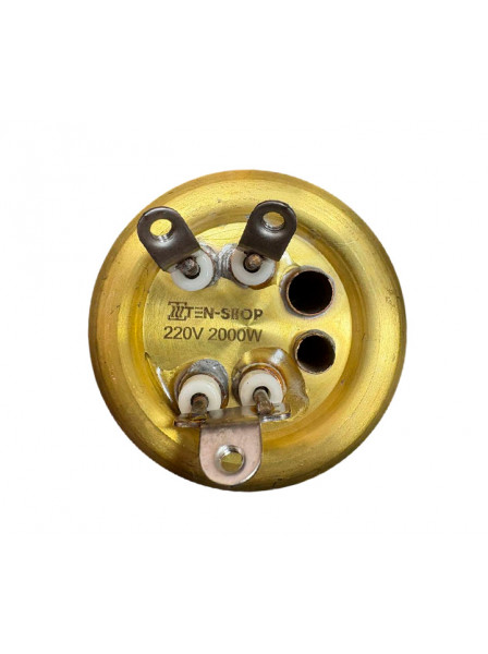 ТЭН RF 2000W/220V, (1300+700) медный, усиленный, под винты, RU-TS